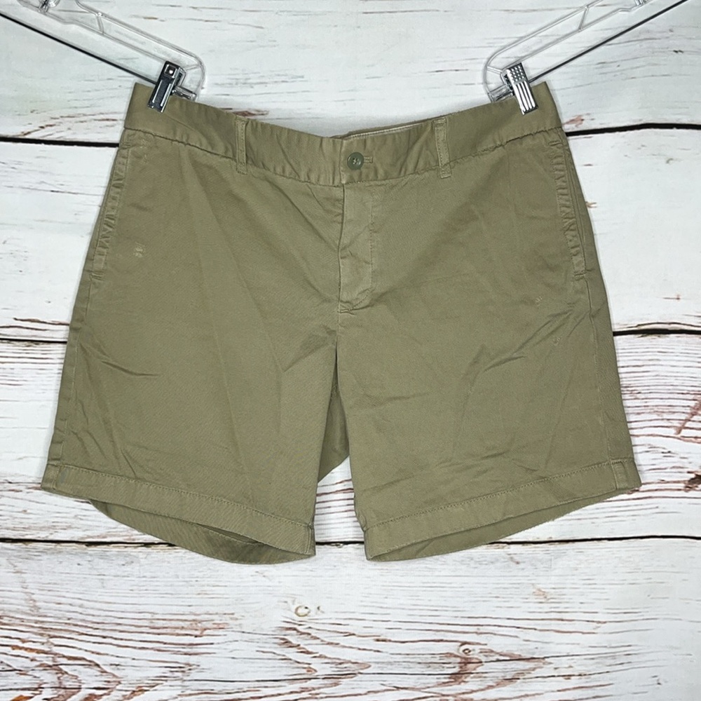 J. Crew NWT Size 12 Olive Green Button Fly Distressed Broken-In Boyfriend Shorts